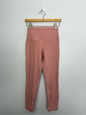 Lululemon Align High-Rise Pant 25" Pink Puff Size 6